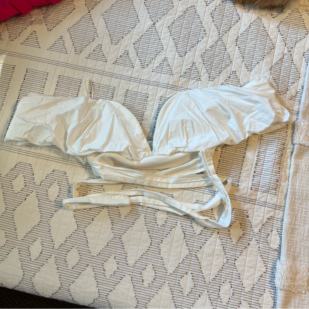 Zara White Women's Crop Top